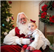 Santa with a little girl. 