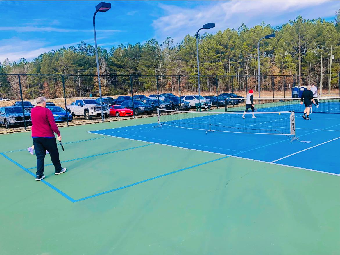 Adults Playing Pickleball