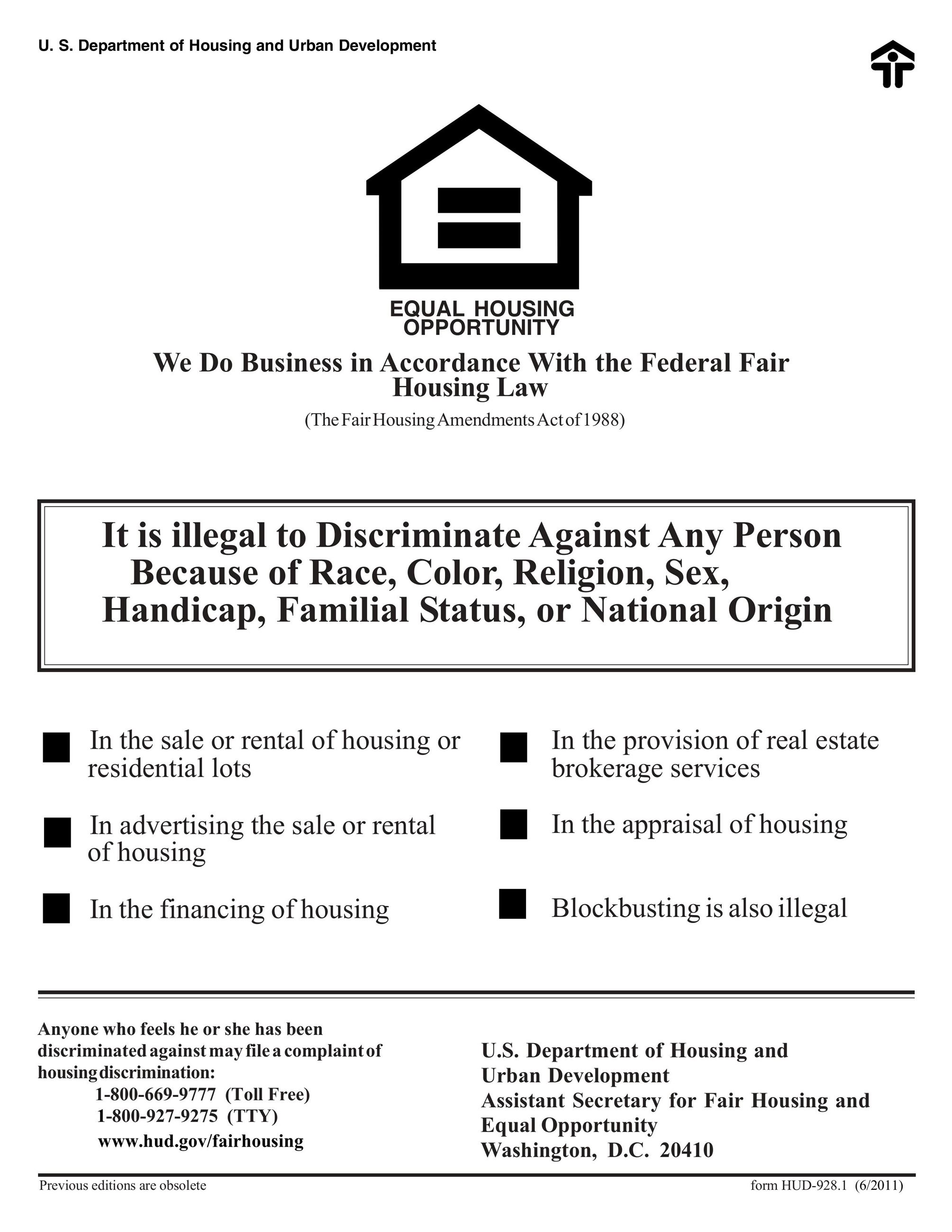 Fair Housing Poster